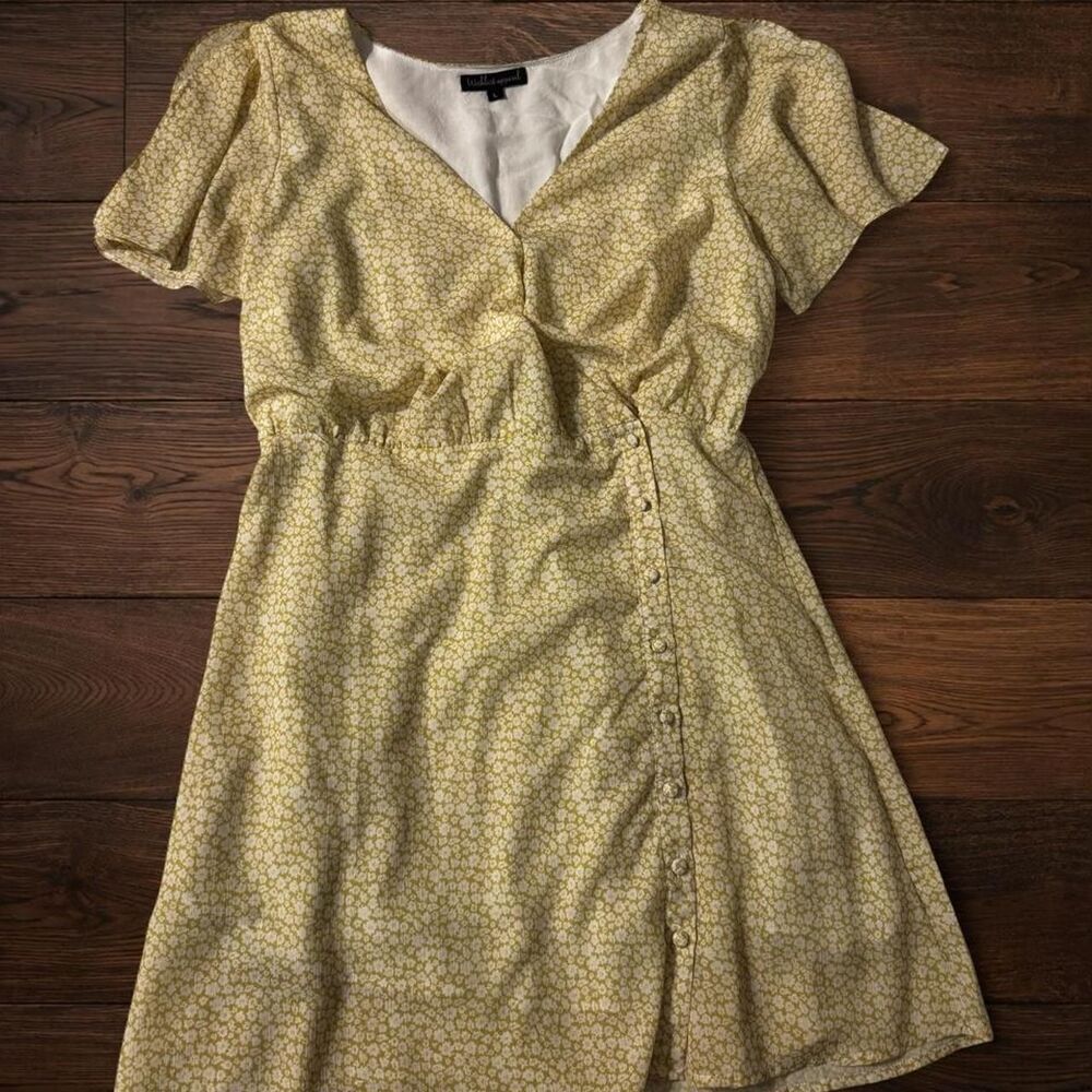 Wishlist Women's Yellow and Gold Dress